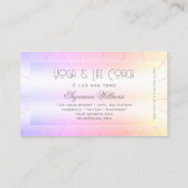 Pastell farbenfroh mit schimmery Diamonds Rainbow Visitenkarte (Rückseite)