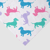 Pastell farbige Dackeln Seidenpapier (Ausschnitt)