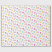 Pastell-farbiges Hexagon-Regenbogenwrapping-Papier Geschenkpapier (Flach)