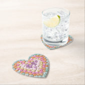 Pastell farbiges Süßigkeits-Herz-Herz geformt Untersetzer (Vor Ort)