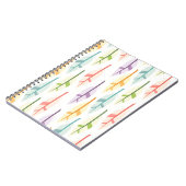Pastell-Feder-Muster-Notizbuch Notizblock (Linke Seite)
