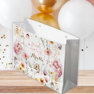 Pastell-Fee Blumengarten-Teeparty Geburtstag Große Geschenktüte