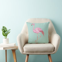 Pastell-Flamingo-Kissen