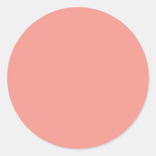 Pastell-Flamingo-Rosa Runder Aufkleber (Vorderseite)