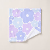 Pastell Floral Badetuch Set (Waschlappen)