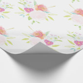 Pastell Floral Geschenkpapier (Ecke)