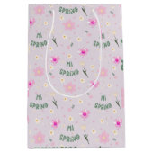 Pastell Floral Hi Spring Wrapping Paper Mittlere Geschenktüte (Vorderseite)