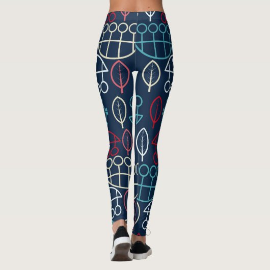 Pastell floral leggings (Rückseite)