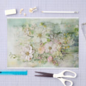 Pastell Floral Mixed Media Seidenpapier (Handwerk)