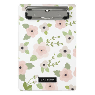 Pastell floral Muster Personalisiert Mini Clipboar Klemmbrett
