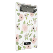 Pastell floral Muster Personalisiert Mini Clipboar Mini Klemmbrett (Schrägansicht)