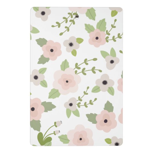 Pastell floral Muster Personalisiert Mini Clipboar Mini Klemmbrett (Rückseite)