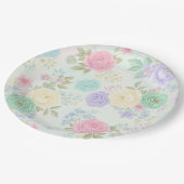 Pastell Floral Party Paper Teller (Schrägansicht)