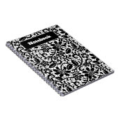 Pastell Floral Pattern Ästhetisches Notebook Notizblock (Rechte Seite)