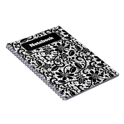 Pastell Floral Pattern Ästhetisches Notebook Notizblock (Rechte Seite)