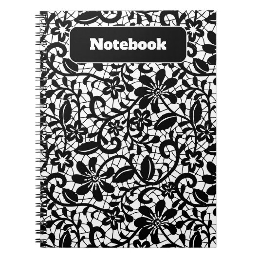Pastell Floral Pattern Ästhetisches Notebook Notizblock (Vorderseite)