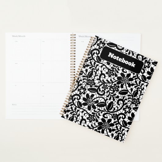 Pastell Floral Pattern Ästhetisches Notebook Planer (Anzeige)