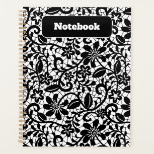 Pastell Floral Pattern Ästhetisches Notebook Planer
