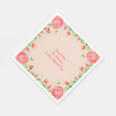 Pastell Floral Print Serviette (Ecke)