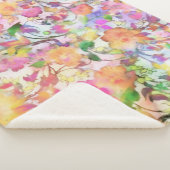 Pastell floral sherpadecke (3/4)