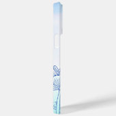 Pastell Floral Silhouette Overlay Personalisierter Case-Mate iPhone Hülle (Rückseite / Rechts)