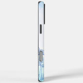 Pastell Floral Silhouette Overlay Personalisierter Case-Mate iPhone Hülle (Rückseite / Rechts)