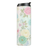 Pastell Floral Thermal Tumbler Thermosbecher (Nach links gedreht)