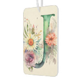 Pastell Floral Watercolor Monogram Blume Daisy Autolufterfrischer (Links)