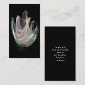 Pastell Fraktal Energy Business Card Visitenkarte (Vorne/Hinten)