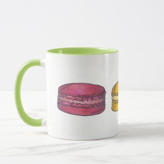 Pastell French Bakery Macaron Cookie Konditorei Ba Tasse (Links)