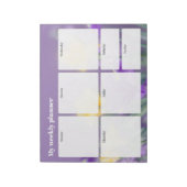 Pastell-Frühling, Floral Wochenplaner Notizblock (Rotiert)