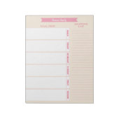 Pastell für personalisierte Mahlzeiten und Einkauf Notizblock (Rotiert)