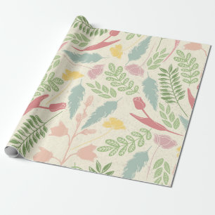 Pastell Garden Frühlingspapier Geschenkpapier