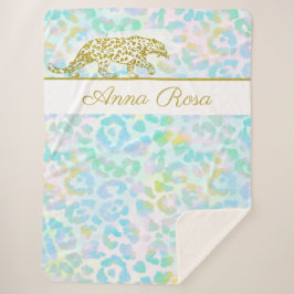 *~* Pastell Gefärbte Krawatte Gold Leopard Spots S Sherpadecke