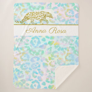 *~* Pastell Gefärbte Krawatte Gold Leopard Spots S Sherpadecke