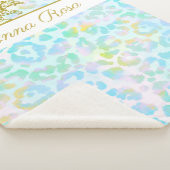 *~* Pastell Gefärbte Krawatte Gold Leopard Spots S Sherpadecke (3/4)