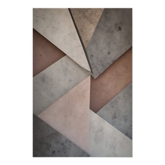 Pastell-Geometrie Poster (Vorderseite)