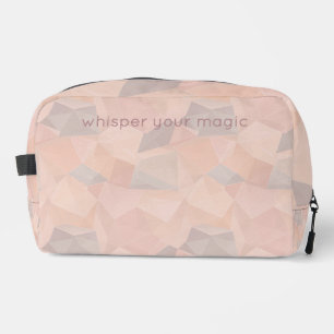 Pastell-Geometrischer Pop   Rosa-Kosmetiktasche mi Waschbeutel