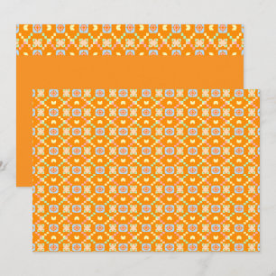 Pastell-Geometrisches Pixel-Muster auf lebendigem  Einladung