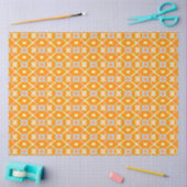 Pastell-Geometrisches Pixel-Muster auf lebendigem  Seidenpapier (Basteln)