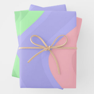 Pastell Geschenkpapier Set