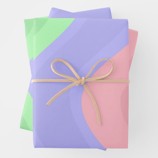 Pastell Geschenkpapier Set (Beispiel)