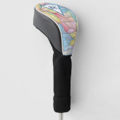 Pastell gestanzter Glass Look Golf Headcover (angewinkelt)