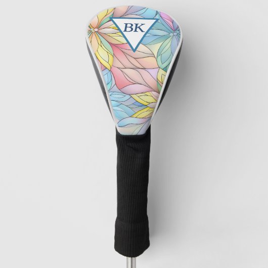 Pastell gestanzter Glass Look Golf Headcover (Vorderseite)