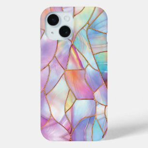 Pastell gestanztes Glas Gold Linien Case-Mate iPhone Hülle