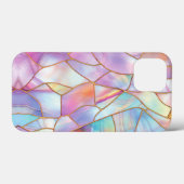 Pastell gestanztes Glas Gold Linien Case-Mate iPhone Hülle (Rückseite (Horizontal))