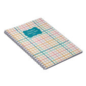 Pastell-Gewebe-Muster Notizen- und Ideenjournal Notizblock (Rechte Seite)