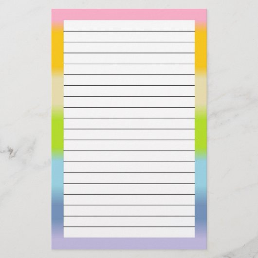 Pastell gezeichnetes Briefpapier (Vorderseite)