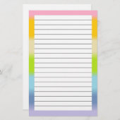 Pastell gezeichnetes Briefpapier (Vorne/Hinten)