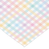 Pastell-Gingham Kurzer Tischläufer (Ecke)